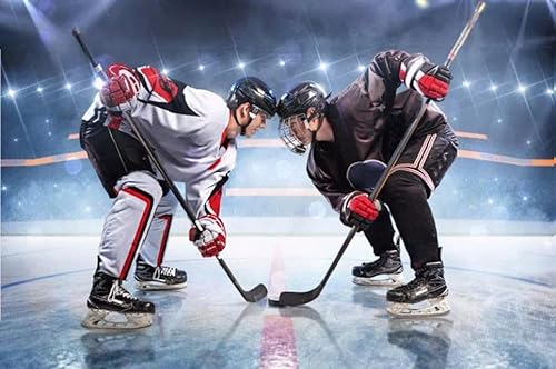 BrandMac Kuscheldecke Eishockey Hockey Microfaser Flauschdecke 100 x 140 cm