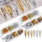 PLATEYTR 2 Boxen Nailart Metallfolie, Nagel Pailletten Glitter 3D Blattgold Nailart Strassstein Farbe Goldfolie für DIY Gesicht Körper Glitzer Nagel Kunst Dekoration
