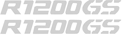 Motorrad Aufkleber R1200GS Adventure 2017 Für BMW R 1200 R1200 GS 1200GS ADV LC 2005-2019 2014 2015 2016 2018 Wasserdichter Aufkleber (Color : Silver)