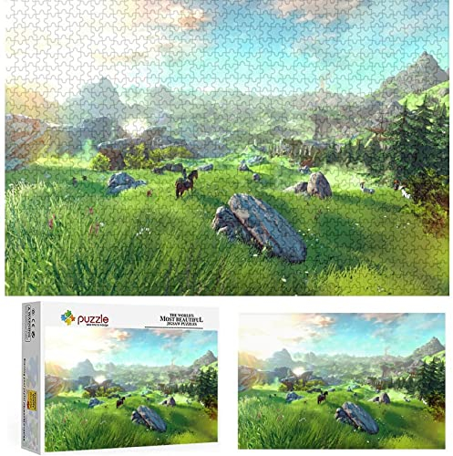 1000pcs Jigsaw,The Legend Of Zelda,Wooden puzzle,Decompression Game for Adults Puzzle Students Toy for Children Christmas Birthday Gifts(75x50cm)