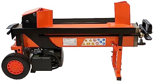 Arrows UK FM16D-TC Electric Log Splitter - 8 Ton 2-Speed - Logs up to 45cm in Length - Duo Cut Blade - Ram Stop - Pre-filled with Oil - Includes Workbench & Guard - 150 Logs/Hour - Three-Year Warranty