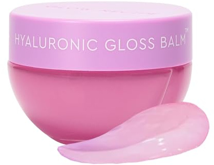 Glow Recipe Hyaluronsäure Plumping Lip Balm für Frauen & Männer – Klarer, feuchtigkeitsspendender Hochglanz + Behandlung für trockene Lippen über Nacht für ein glattes, volleres Aussehen