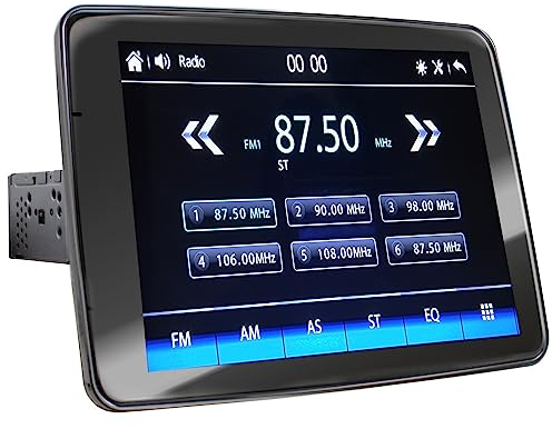 XOMAX XM-V911R Autoradio mit 9 Zoll / 22,8 cm XXL Drehbarem Schwenkbarem Touchscreen Bildschirm I Mirrorlink für Android I Bluetooth Musik I 1xUSB, 2. USB-Anschluss mit Ladefunktion, SD, Aux I 1 DIN
