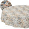 Stoff Tischdecke Tischwäsche Textil Tischtuch Baumwolle Polyester Gewebe abwaschbar pflegeleicht, in rund oval eckig Holzmosaik Rund 140cm Schnittkante