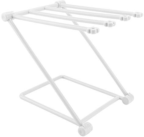 Égouttoir à Gant de Toilette, Comptoir de Cuisine à Domicile, étendoir à Vaisselle, Type Z, 3 Bras, Porte-torchon Pliant, Porte-Serviettes(Gris)