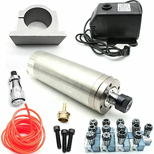 Motore di fresatura ad acqua CNC ad alte prestazioni 2,2 KW mandrino + pinze ER20 24000 rpm pompa acqua 75 W