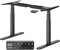 MAIDeSITe Height Adjustable Standing Desk Frame with Oval Leg Design, Dual Motor Electric Standing Desk Sit Stand Desk with 62-125cm, 4 Memory Keyboard and Anti-collision System
