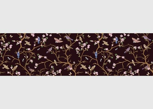 AG Design Selbstklebende Bordüre Vögel, AWB 8260 | Wasserfest Dekoration für Wände, Möbel, Tapeten, Wandverkleidungen und Türen, Folie, Mehrfarbig | Breite 500 cm x Höhe 13.8 cm