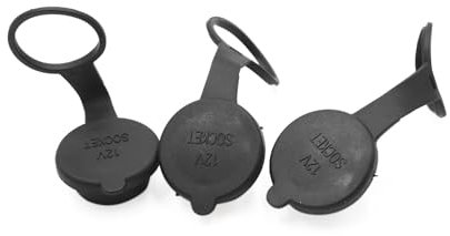 A ABSOPRO Wasserdichte Abdeckkappe für Zigarettenanzündersteckdose im Auto 12V Outlet Deckel Fitness (Set aus 3 Stück)