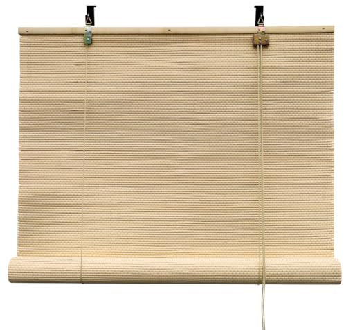 BambusChef® Bambusrollo Luca - Natur - 100x160 cm - Sonnenschutz - Sichtschutz Rollo - Seitenzugrollo - Natürliches Aussehen - Nachhaltiges Bambus - Für Fenster und Türen - Einfache Montage