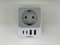 TESSAN USA Adapter Steckdose, 20W Reiseadapter USA mit 2 USB C und 2 USB A, 1875W Adapter Amerika Deutschland Stecker, Schnellladung, EU to US Reisestecker Typ B für Kanada Thailand Mexiko