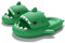 Ciabatte Squalo Uomo Donna Ciabatte Casa Pantofole Estive Pantofole da Doccia Suola Pillow Shark Slides, Verde, 40/41 EU
