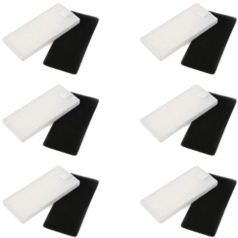 MIRTUX Kit de 6 Filtros para Conga Excellence 990 - Recambios para Conga de Calidad - Accesorios para Conga de Alta Eficiencia - Repuestos de Filtros para Conga
