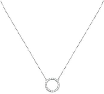 CHRIST Damen-Kette 925er Silber, recycelt Zirkonia One Size 89085551