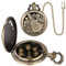 Mini DND Würfel Set, Steampunk Hohl, Bard-Taschenuhrgehäuse, 7-teilig, Winziges Polyedrisches Metall, D&D Würfel Set, DND Geschenke mit Geschenkbox, Rollenspiel Brettspiel Zubehör Würfel