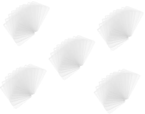 Alasum 50 Stück Lochkarten-Set trading card sleeves karten sleeves Handelshülle Schutzvorrichtungen für Spielkarten Deckle Kartenhüllen für Sammelkarten Karten-Display-Abdeckungen Plastik