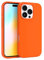 FELONY CASE - Apple iPhone 16 Pro Case - Liquid Silicone, Vibrant Neon Color with Anti-Scratch Microfiber Lining, Non-Slip Grip & 360° Shockproof Protection (Orange)