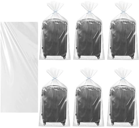 6 PCS Extra Large Clear Plastic Storage Bags - Flat, Suitcase Storage Bags for Furniture, Plush Toys, Office Chairs (90cm*120cm)