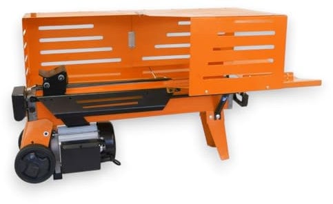 Briconess.com Spaccalegna Elettrico 2200W Orizzontale 7 tonnellate con Gabbia in Acciaio Verniciato
