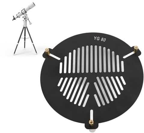 Bahtinov Masque de Mise au Point pour Télescopes, Masque de Mise au Point pour Télescope en Alliage D'aluminium, pour Télescope Astronomique de Diamètre Extérieur 84 à 115 Mm