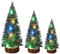 m ini Árbol De Navidad con Luz, 3 Árboles Artificiales, Pino En Miniatura con Luces, Pequeño Árbol De Navidad De Mesa con Luces LED, Árbol De Navidad En Miniatura