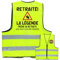 BETESSIN Gilet Retraite en Jaune Fluo Vive La Retraite 2025 La Légende Prend Sa Retraite Ce N'est Plus Mon Problème Cadeau Départ Retraite Humour Femme Homme