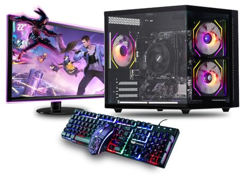 Veno Scorp Gaming PC Bundle - Intel Core i5 2nd Gen Nvidia Geforce GT 730 2GB Graphics Card - 16GB DDR3 Ram - 120GB SSD - 500GB HDD - Wi - Fi - Mini Nemesis 5 ARGB Black
