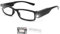 300% Magnifying Glasses with Lights, LED Reading Wearable Glasses, Hands Free Replaceable Battery Magnifier Eyeglasses for Hobbies, Reading, Close Work, Crafts, Jewellers (Black)