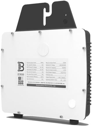 Voltacon Micro onduleur 600 W – Grid-Tied, MPPT, WiFi Solar Inverter pour 230 V AC, prise européenne, surveillance en ligne, panneau solaire jusqu'à 600 W