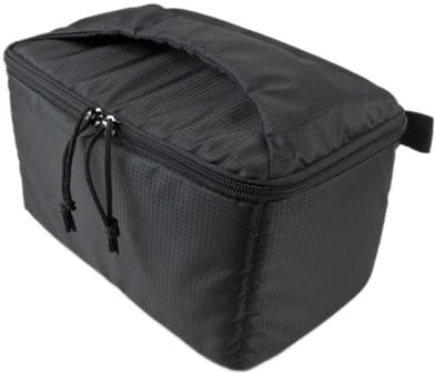 DremFreo Sac Intérieur Caméra Insert Rembourré Appareil Photo DSLR Tissu Déperlant 26×15×14 cm bg510 (Noir)