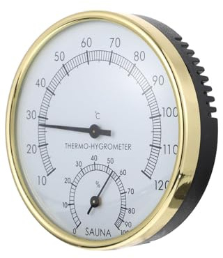 ORFOFE Praktisches Sauna Thermometer Hygrometer mit Klarer Analoganzeige Explosionsgeschützt Leicht und Vielseitig für Genaue Temperatur Luftfeuchtigkeitsmessung im Innenraum und