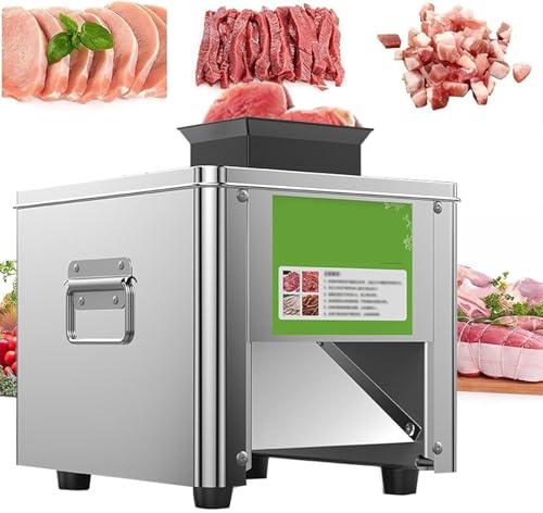 Affettatrice Per Carne Fresca 850W - Elettrica Professionale, 310 Giri/min, Acciaio Inox, 150kg/h, Perfetta Per Affettare Prosciutto, Salumi E Verdure In Cucina(10mm)