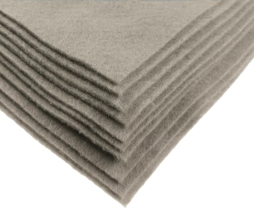 maDDma Bastelfilz Bögen 10er-Pack Flex Filz DIN A4, Stärke 1,5-2mm, Filzplatte, 50 Farben