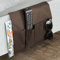 A Organiseur de Canapé Universel Autobloquant - Accoudoir de Fauteuil Sofa/Poche de Lit - 5 Poches - Convient Magazines, Télécommande, Téléphone, Tablette, Livres - 94 x 32 CM - Marron