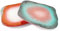Ceramiche lega - faenza Square Ceramic Artisan Charger Plate 27x27 red Turquoise - Leg_pia_001