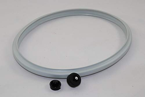 Reparaturset 3-tlg. für Schnellkochtopf Fissler Vitavit L + Carina: Dichtungsring 22cm + KochsignalDichtung + Unimatikventil NACHBAU Set2