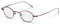 Rodenstock Oval Titan Brillen in Dark Red für Unisex, Brille mit Sehstärke, optional mit Sonnenbrillen tönung oder Blaulichtfilter (Modell R4792)