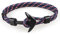 U-M Bracciale alla moda Anchor Men's in poliestere Rope Fashion creativo e utile Moda Nero e Blu