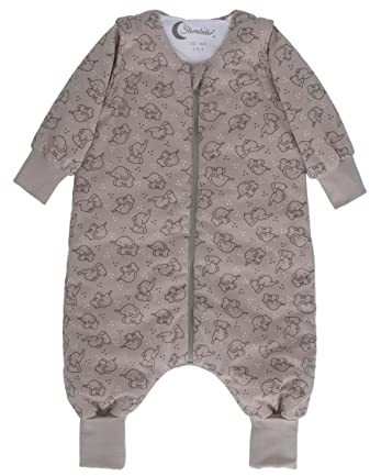Sterntaler Baby Unisex Schlafsack mit Beinen Elefant Eddy - Baby Overall - beige, 90cm