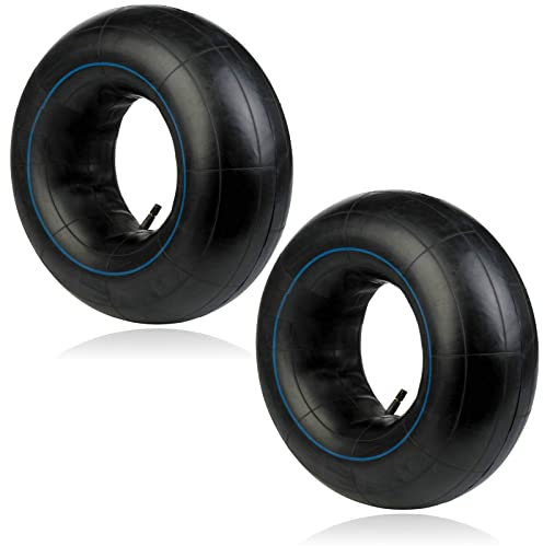 SPARES2GO Innertube 3.50 x 8 Wheel Barrow Scooter Trolley Trailer Cart Straight Inner Tube x 2
