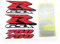 per Suzuki GSXR 1000 750 600 GSX-R K1 K2 K3 K4 K5 K6 K7 K8 K9 K10 Decalcomanie Emblema Moto Kit Carena Adesivi Laterali del Corpo Distintivo Decorare (Color : for 750 Silver)