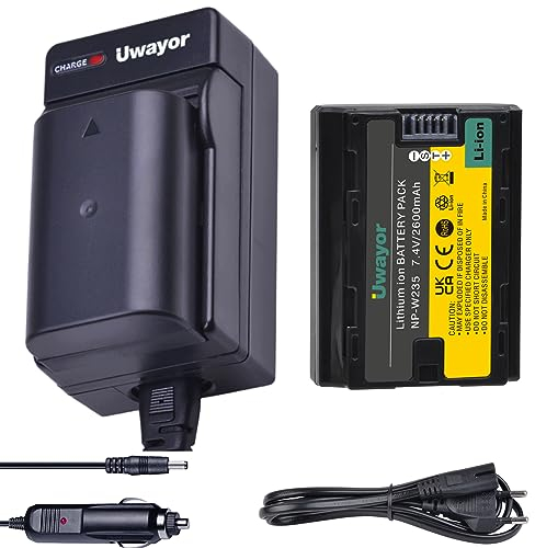Uwayor NP-W235 Aukka Camera Battery Charger Set Kit de Batterie de Remplacement USB Chargeur de Batterie pour X-H2S X-H2 GFX 50S II GFX 100S Fujifilm X-T4 X-T5 VG-XT4