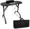 Froadp Table de Manucure Pliante 90x33x77cm Bureau Manucure avec PU Coussin pour les Mains, Aspirateur à Ongles, Sac à Poussière, Roulettes & Sac de Rangement Tables pour Manucure et Pedicure (Noir)