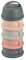 BÉABA, Boite doseuse de lait empilable, 100% hermétique, 4 compartiments, Made in France, Grande contenance, Usage Evolutif Cotton Mineral grey/pink