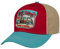 King Kerosin Herren Trucker Cap Baseballcap Schirmmütze Größenregulierbar Baumwolle Meshcap Snapback Mit Netz Kappe Curved Brim Winter/Sommer Rockin & Surfin