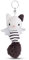 NICI Schlüsselanhänger Schutzkätzchen 12cm schwarz-weiß