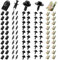100 Piezas Kit de Clips Coche Clip de Tuerca Clip de Guardabarros Tuercas de Chapa Clips de Fijación para Resorte de Coche Tuerca de Chapa y Clip de Sujeción Tipo U