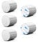 Raheem 50pcs Round Magnets Stickers 10×1mm with 50pcs Adhesive Backing Sticky Magnets Dots for Fridges Magnetic Whiteboard Memo Board Magnetic Strips