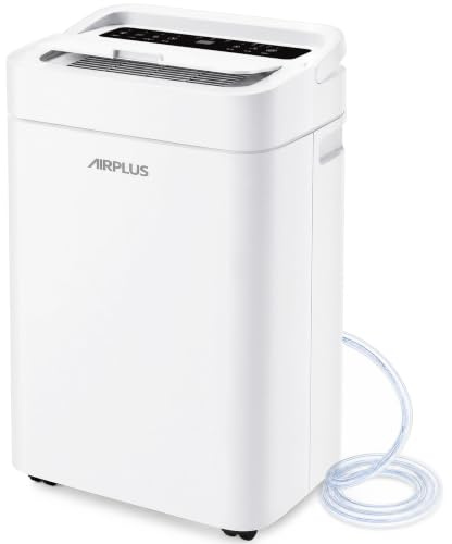 AIRPLUS Max 70 Pint Quiet Dehumidifier for Home Bedroom up to 4500 Sq Ft