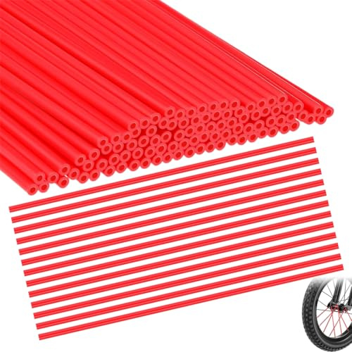 WUYJI Reflectores de ciclismo Juego de 72 reflectores y cubiertas para radios de bicicleta, reflectores para radios de bicicleta para niños, cubiertas para radios de motocicleta